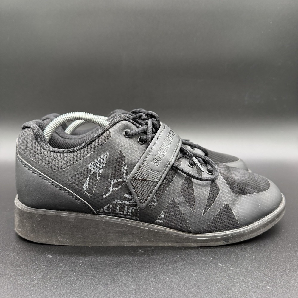Nordic Lifting MEGIN Black Powerlifting Shoes Men's Size 12  No Box
